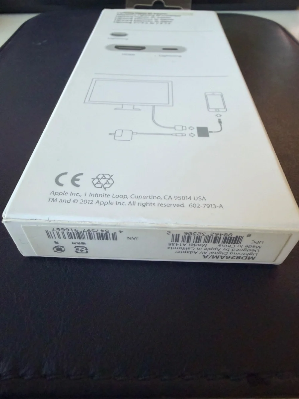 NWT Genuine Apple Lightning Digital AV Adapter HDMI iPhone iPad MD826AM/A